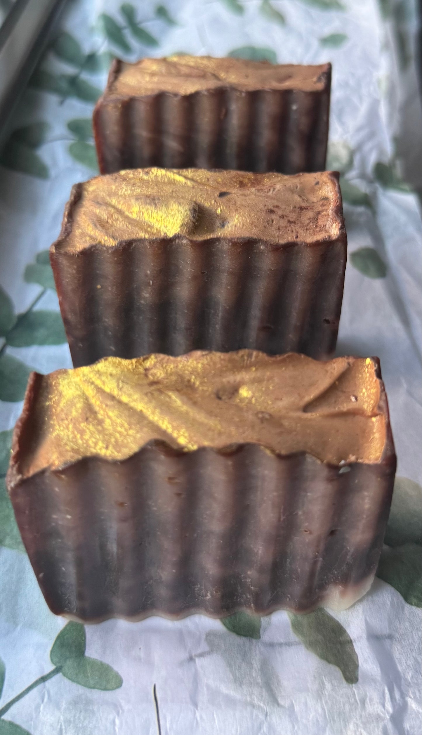 GOLDEN CHOCOLATE BAR SOAP